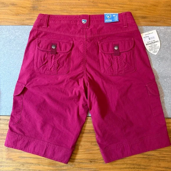 KÜHL Splash 11" Cargo Shorts in Plum Performance Fabric Women’s Size 8 - Picture 3 of 12